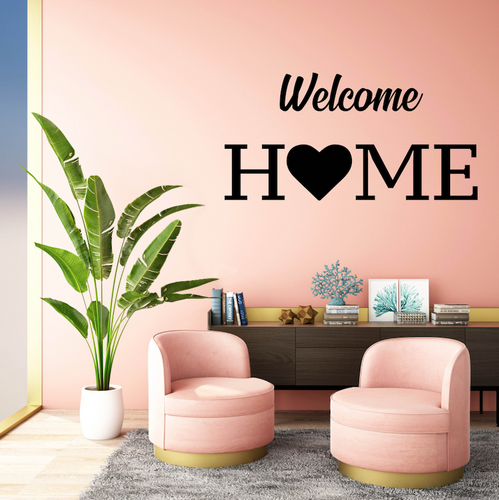 sala rosa con vinilo